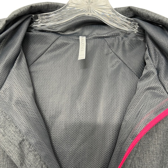 Fabletics Danielle Gray Heather Hot Pink Women’s Windbreaker Jacket Size XXL - Picture 5 of 9